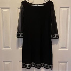 Black Tiana B. semi-formal long sleeve dress